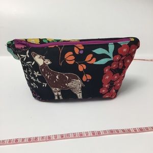 Safari & Hydrangeas Double-Sided Make Up Pouch